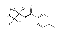 1-Chloro-1,1-difluoro-3-((R)-toluene-4-sulfinyl)-propane-2,2-diol Structure