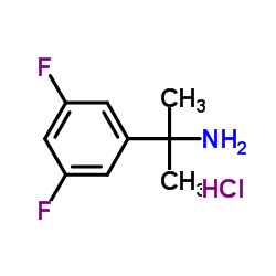 2-(3,5-氟苯基)丙基-2-胺盐酸盐结构式
