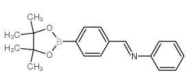 4-(苯基亚胺甲基)苯硼酸频哪酯结构式