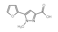 5-(2-呋喃基)-1-甲基-1H-吡唑-3-羧酸结构式
