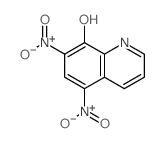 8-Quinolinol,5,7-dinitro- structure