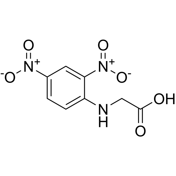 N-(2,4-dinitrophenyl)-Glycine structure