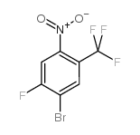 1-溴-2-氟-4-硝基-5-三氟甲苯结构式