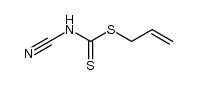 cyano-dithiocarbamic acid allyl ester Structure