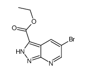 5-溴-1H-吡唑并[3,4-b]吡啶-3-羧酸乙酯结构式