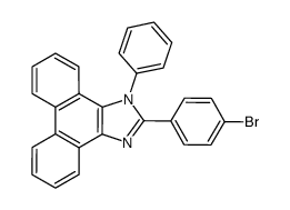 2-(4-bromophenyl)-1-phenyl-1H-phenanthro[9,10-d]-imidazole结构式