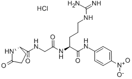 PGLU-GLY-ARG P-NITROANILIDE HYDROCHLORIDE结构式