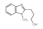 3-(1-甲基-1H-苯并咪唑-2-基)-1-丙醇结构式