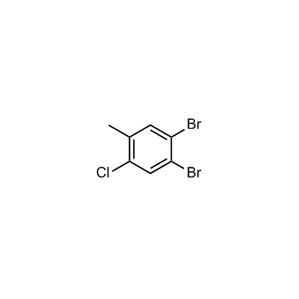 1,2-二溴-4-氯-5-甲基苯结构式