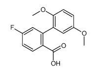 2-(2,5-dimethoxyphenyl)-4-fluorobenzoic acid结构式