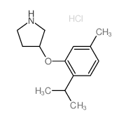 3-(2-Isopropyl-5-methylphenoxy)pyrrolidine hydrochloride Structure