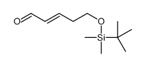 2-Pentenal, 5-[[(1,1-dimethylethyl)dimethylsilyl]oxy]-, (2E)-结构式