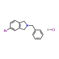 2-苄基-5-溴异吲哚林盐酸盐结构式