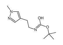 2-(1-甲基-1H-吡唑-4-基)乙基氨基甲酸叔丁酯结构式