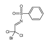 N-(2-bromo-2,2-dichloroethylidene)benzenesulfonamide Structure