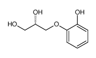 (S)-3-(2-hydroxyphenoxy)propane-1,2-diol Structure