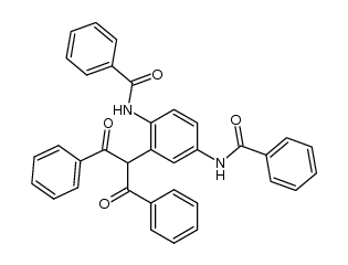 N,N'-[2-(1-benzoyl-2-oxo-2-phenyl-ethyl)-p-phenylene]-bis-benzamide Structure