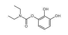 1,2-Dihydroxyphenyl diethylcarbamate Structure