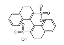 (R)-[1,1']Binaphthalenyl-2,2'-disulfonic acid结构式