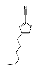 4-己基噻吩-2-甲腈结构式