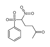 5-(benzenesulfonyl)-5-nitropentan-2-one Structure