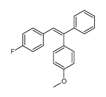 1-FLUORO-4-(2-(4-METHOXYPHENYL)-2-PHENYLVINYL)BENZENE结构式