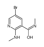 5-Bromo-N-methyl-2-(methylamino)-pyridine-3-carboxamide Structure