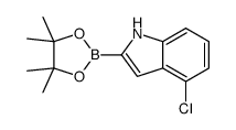 4-氯吲哚-2-硼酸频那醇酯结构式