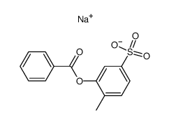 sodium-1-methyl-2-benzoyloxy benzene-4-sulfonate结构式