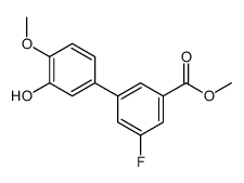 methyl 3-fluoro-5-(3-hydroxy-4-methoxyphenyl)benzoate Structure