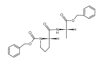 CARBOBENZYLOXYPROLYL-L-ALANINE BENZYL ESTER结构式