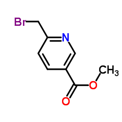 6-(溴甲基)烟酸甲酯结构式