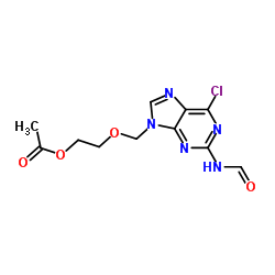 Acetyl 2-[(2-Formamide-1,6-dihydro-6-chloro-9H-purin-9yl)Methoxy]ethyl Ester picture