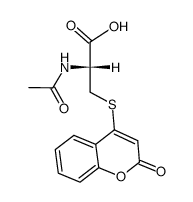 N-acetyl-S-(4-coumarinyl)-L-cysteine Structure