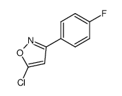 5-chloro-3-(4-fluorophenyl)isoxazole Structure