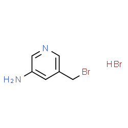 5-溴甲基吡啶-3-胺氢溴酸盐结构式