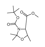 (4R,5R)-3-tert-Butyl 4-methyl 2,2,5-trimethyloxazolidine-3,4-dicarboxylate Structure