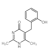 4(3H)-Pyrimidinone,5-[(2-hydroxyphenyl)methyl]-2,6-dimethyl-结构式