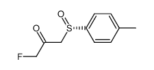 (SS)-3-fluoro-1-[(4-methylphenyl)sulfinyl]propan-2-one结构式