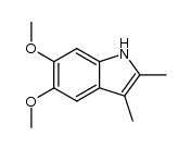 5,6-dimethoxy-2,3-dimethyl-indole Structure