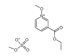 3-ethoxycarbonyl-1-methoxy-pyridinium, methyl sulfate结构式