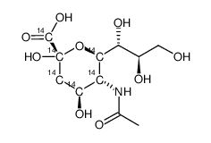 cmp sialic acid, [sialic-6-14c]结构式