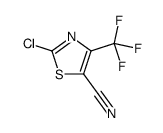 2-Chloro-4-(trifluoromethyl)-1,3-thiazole-5-carbonitrile Structure
