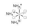 Ammonium hexachloroiridate(III) hydrate structure
