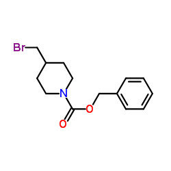 4-(溴甲基)哌啶甲酸苄酯结构式