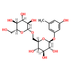 苔黑酚龙胆二糖苷结构式