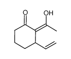 Cyclohexanone, 3-ethenyl-2-(1-hydroxyethylidene)- (9CI)结构式