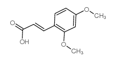(E)-3-(2,4-二甲氧基苯基)丙烯酸结构式