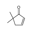 5,5-dimethylcyclopent-2-en-1-one结构式