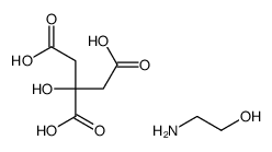 (2-hydroxyethyl)ammonium dihydrogen citrate structure